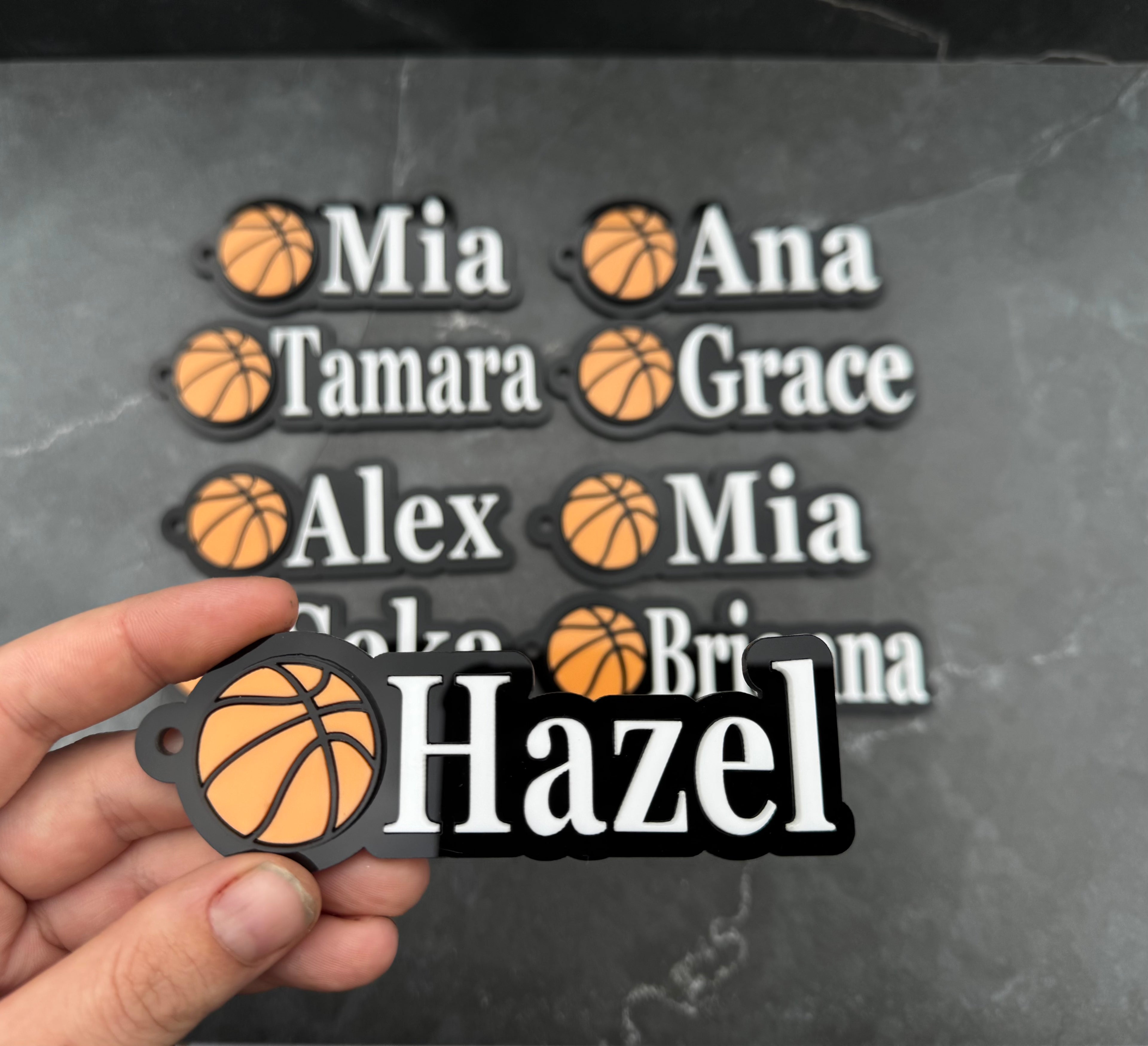 Personalised Basketball Keychains - Personalized Sports Team Gifts