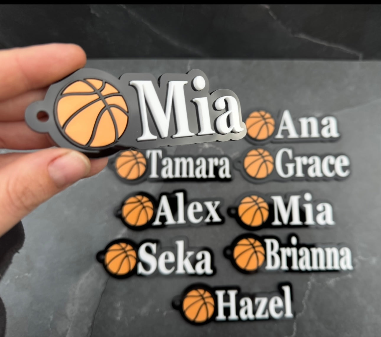Personalised Basketball Keychains - Personalized Sports Team Gifts