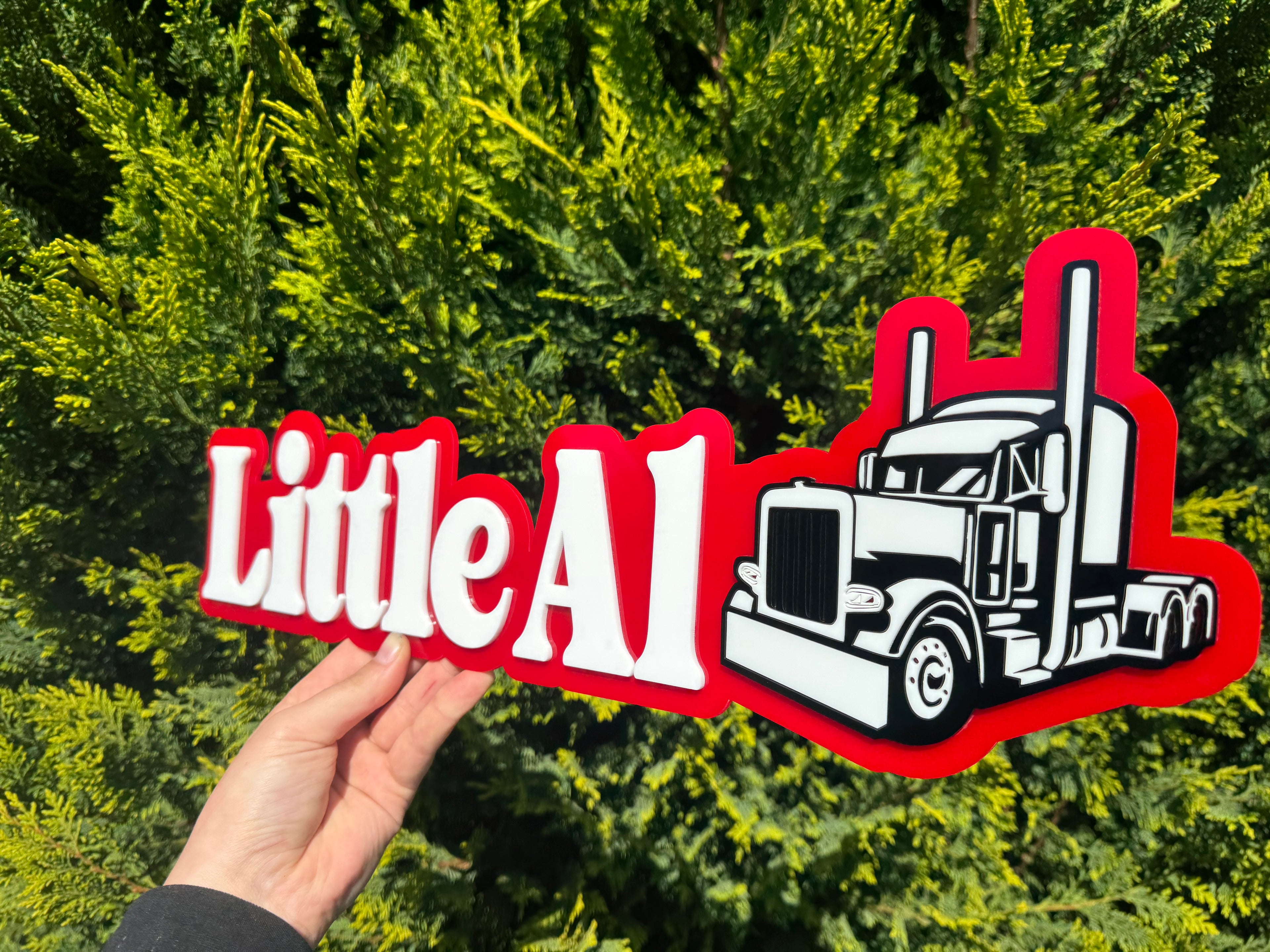 Personalised Acrylic Kids Door Name Sign - Custom Colours & Designs