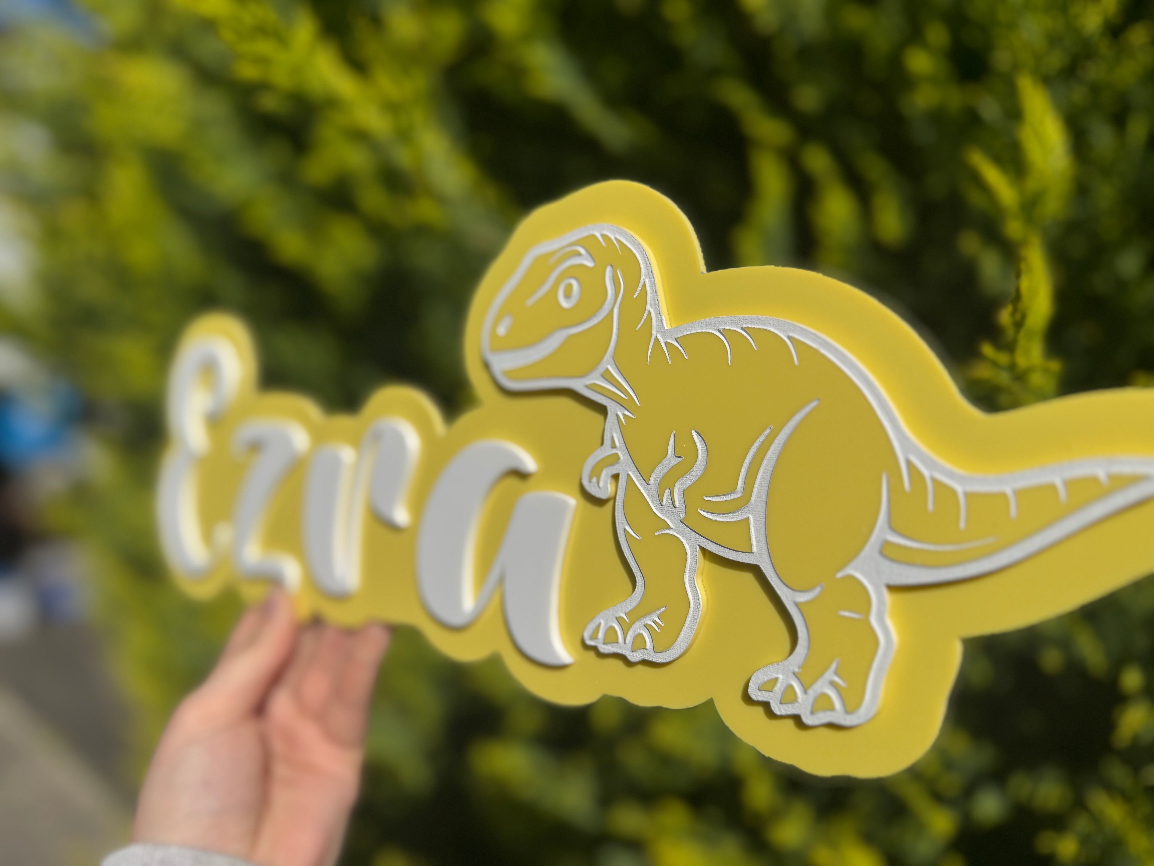 Personalised Acrylic Kids Door Name Sign - Custom Colours & Designs
