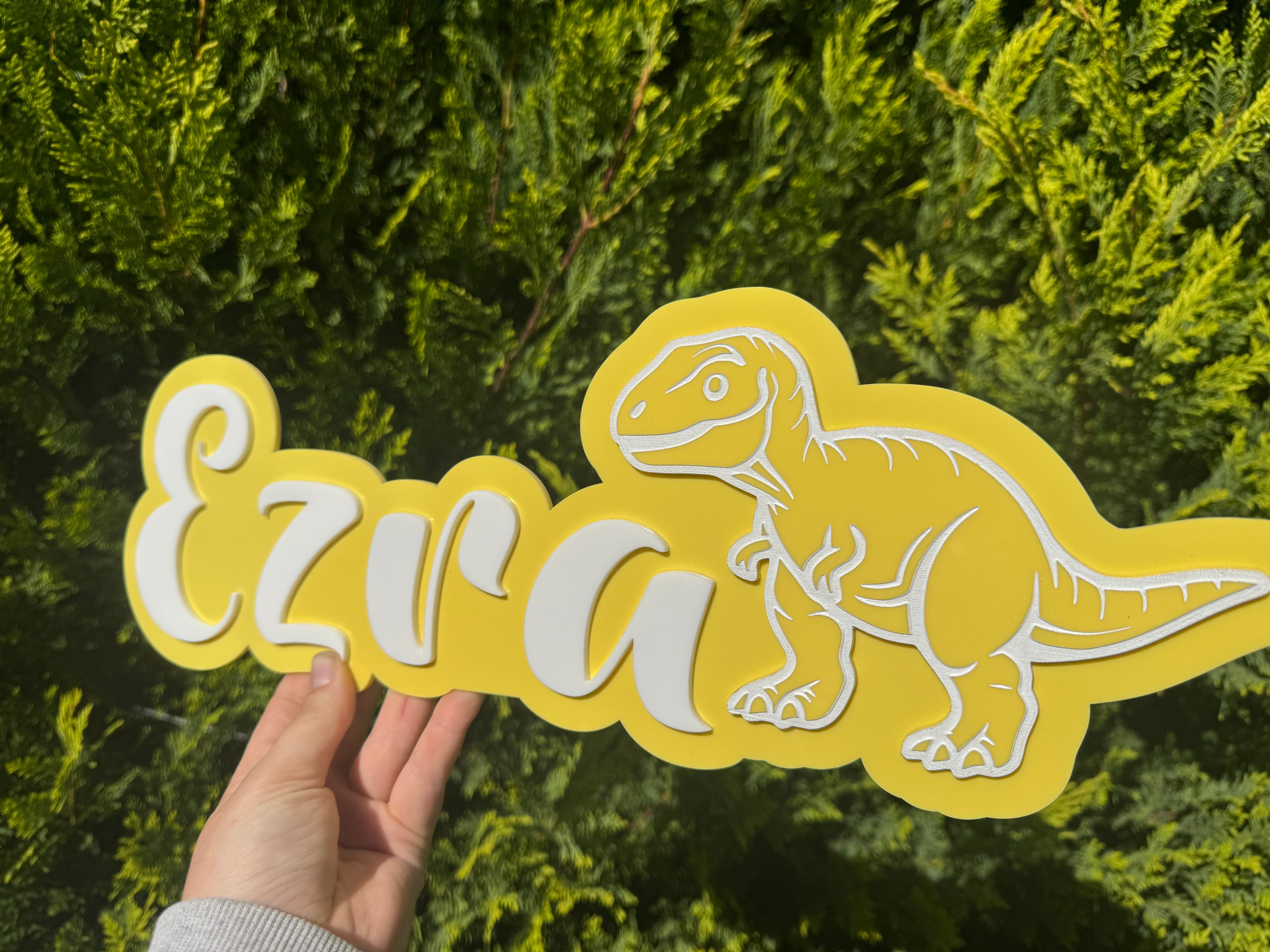 Personalised Acrylic Kids Door Name Sign - Custom Colours & Designs