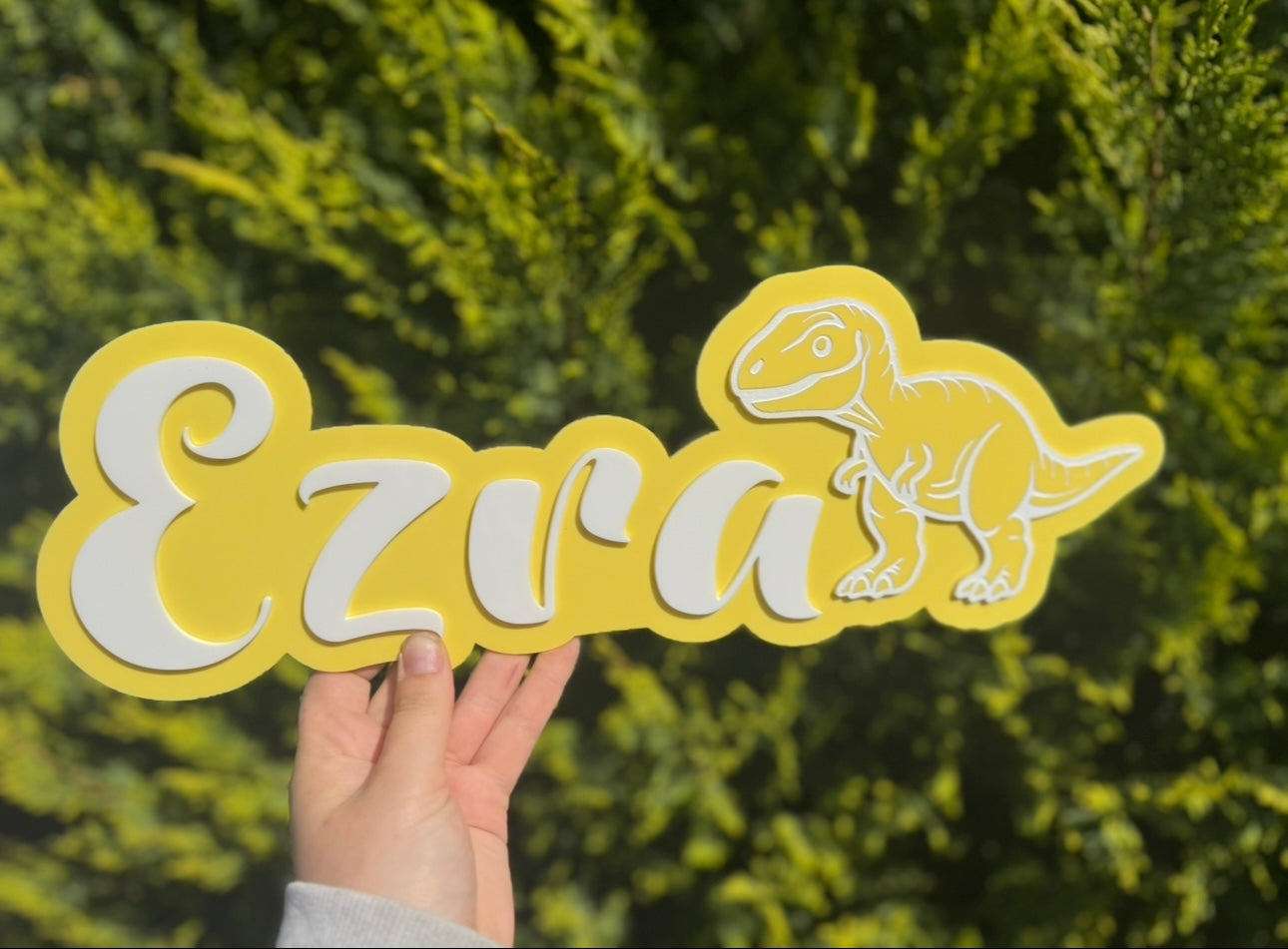 Personalised Acrylic Kids Door Name Sign - Custom Colours & Designs