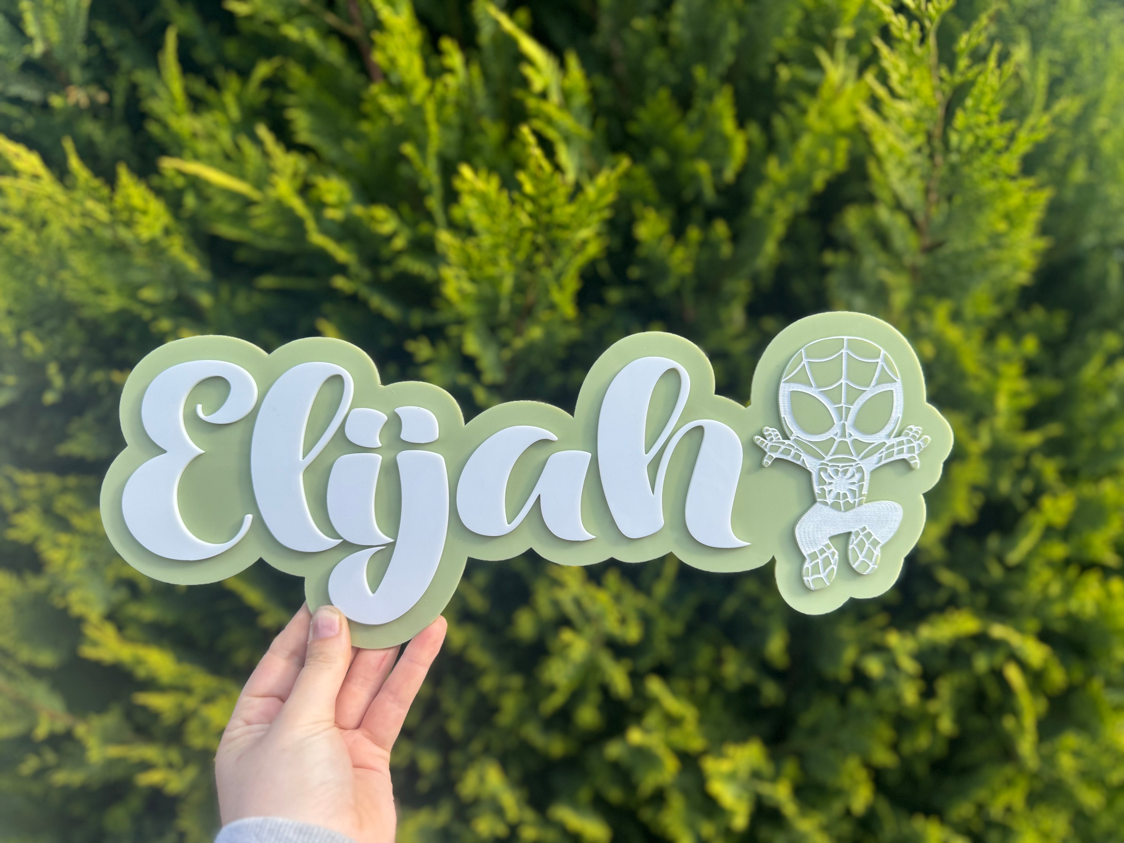Personalised Acrylic Kids Door Name Sign - Custom Colours & Designs