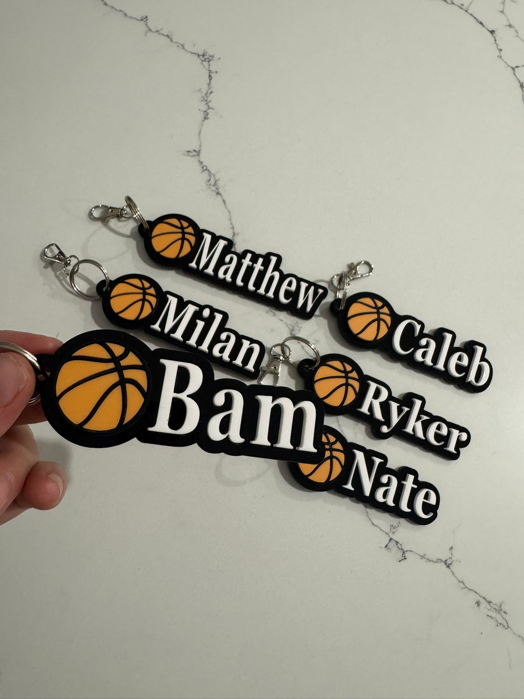 Personalised Basketball Keychains - Personalized Sports Team Gifts