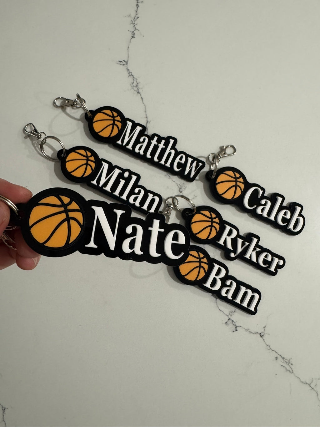 Personalised Basketball Keychains - Personalized Sports Team Gifts