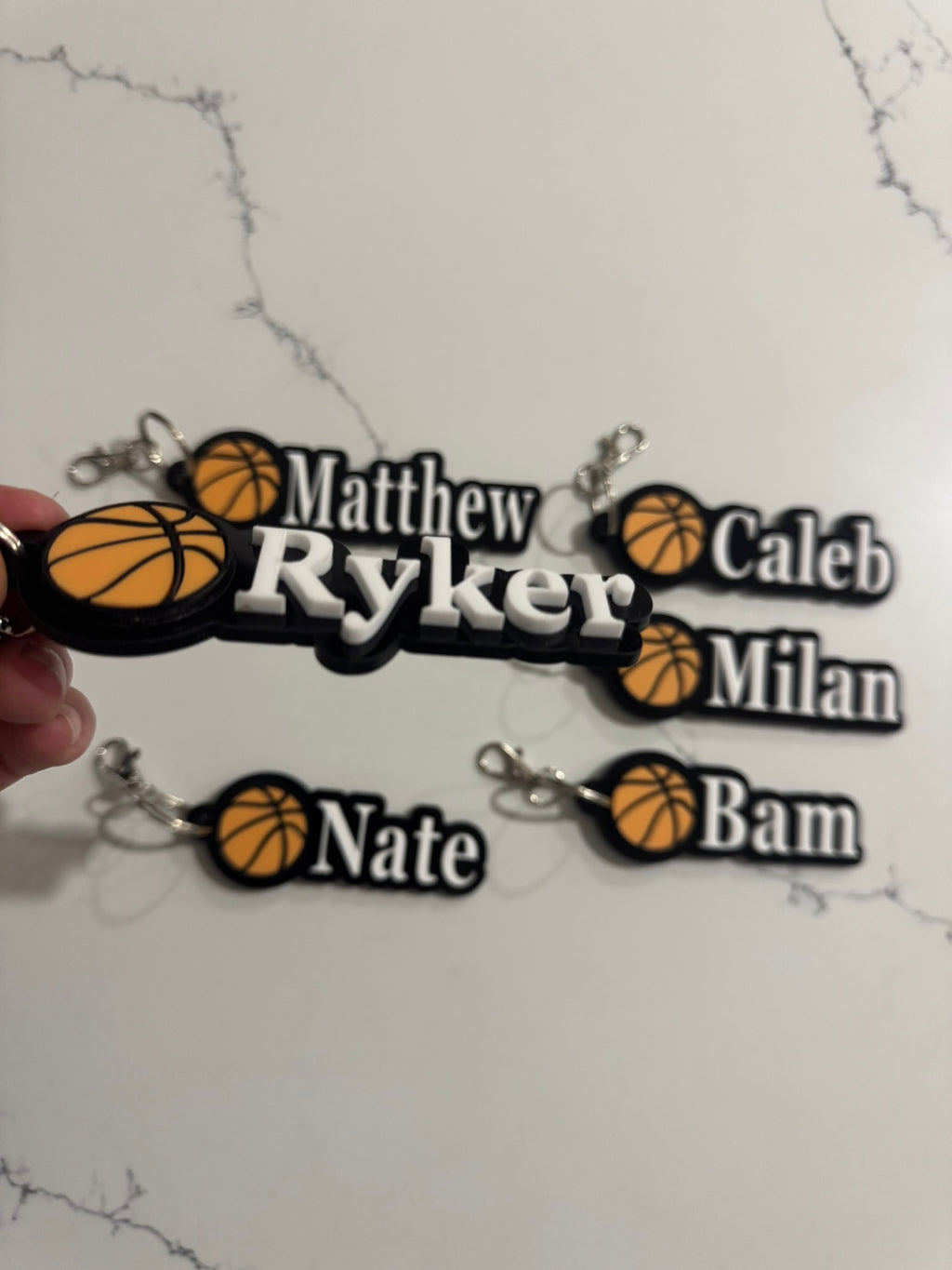 Personalised Basketball Keychains - Personalized Sports Team Gifts