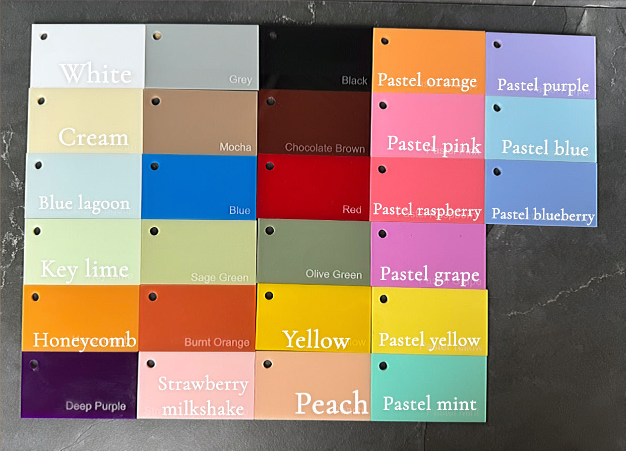 Custom Acrylic & Wood Name Puzzle – Personalised Letters & Colours