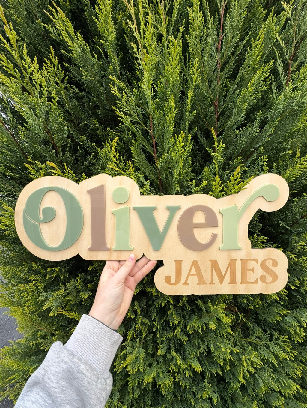 Personalised Wooden & Acrylic Name Signs - Custom Nursery & Kids Room Decor
