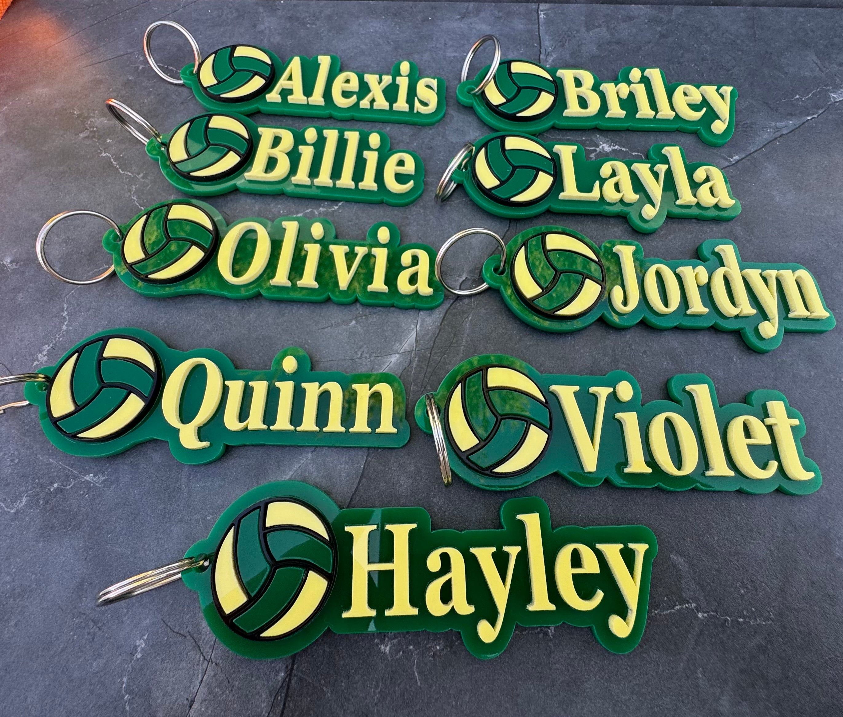 Personlaised Netball Keychain - Custom Name Sports Gift