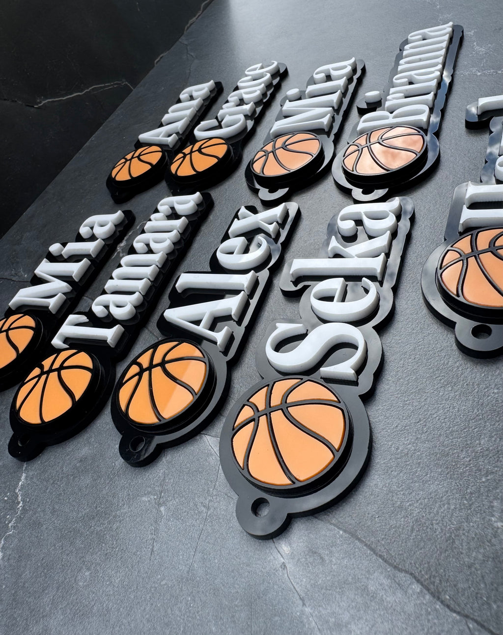 Personalised Basketball Keychains - Personalized Sports Team Gifts
